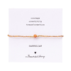 a Beautiful story Iris Card Carnelian Gold Colored Bracelet